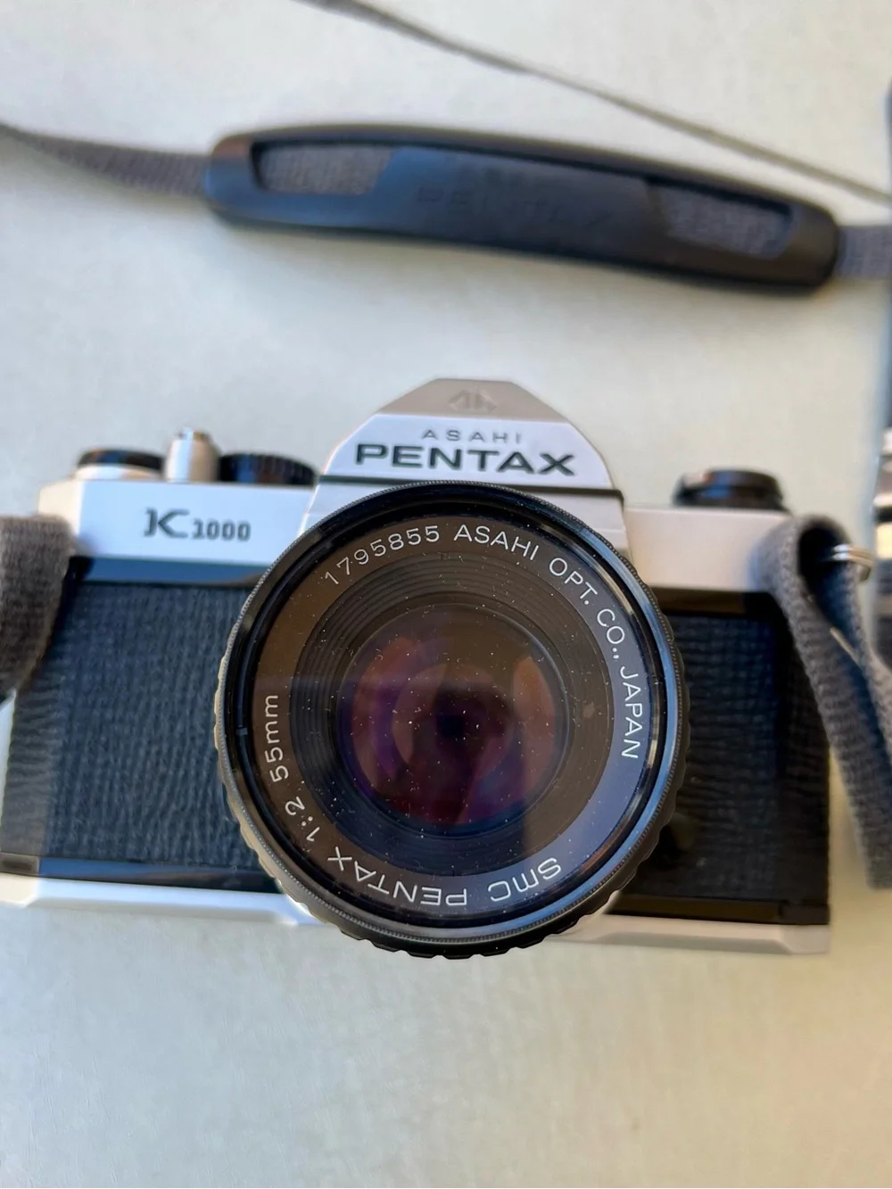 Vintage Asahi Pentax K1000 35mm Film Camera w/ Lens - Untested As Is